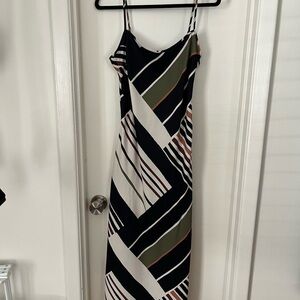 Abercrombie and Fitch Striped Black and White Maxi Dress